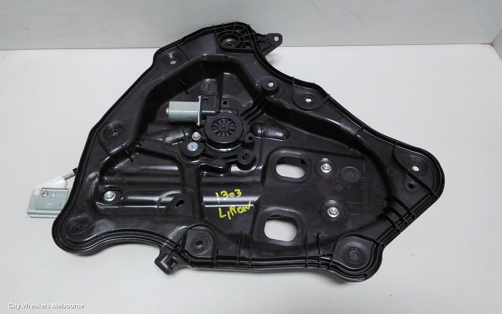 MAZDA CX9 LEFT REAR WND REG/MOTOR, TC, 07/2016 ONWARDS