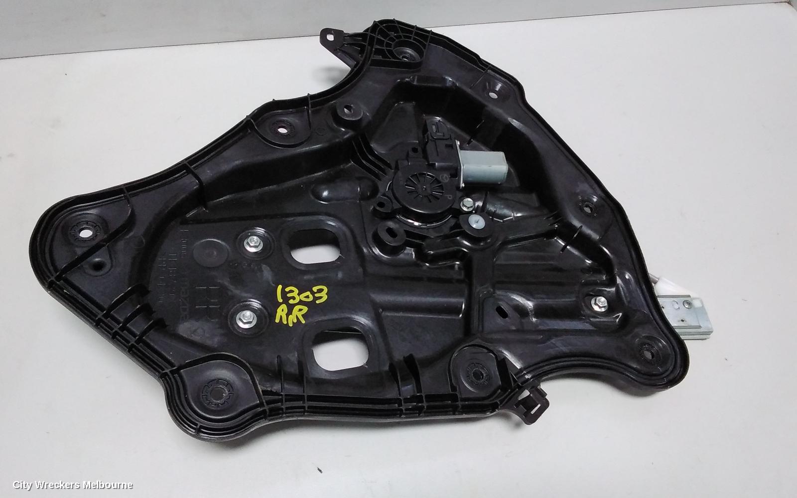 MAZDA CX9 RIGHT REAR WND REG/MOTOR, TC, 07/2016 ONWARDS