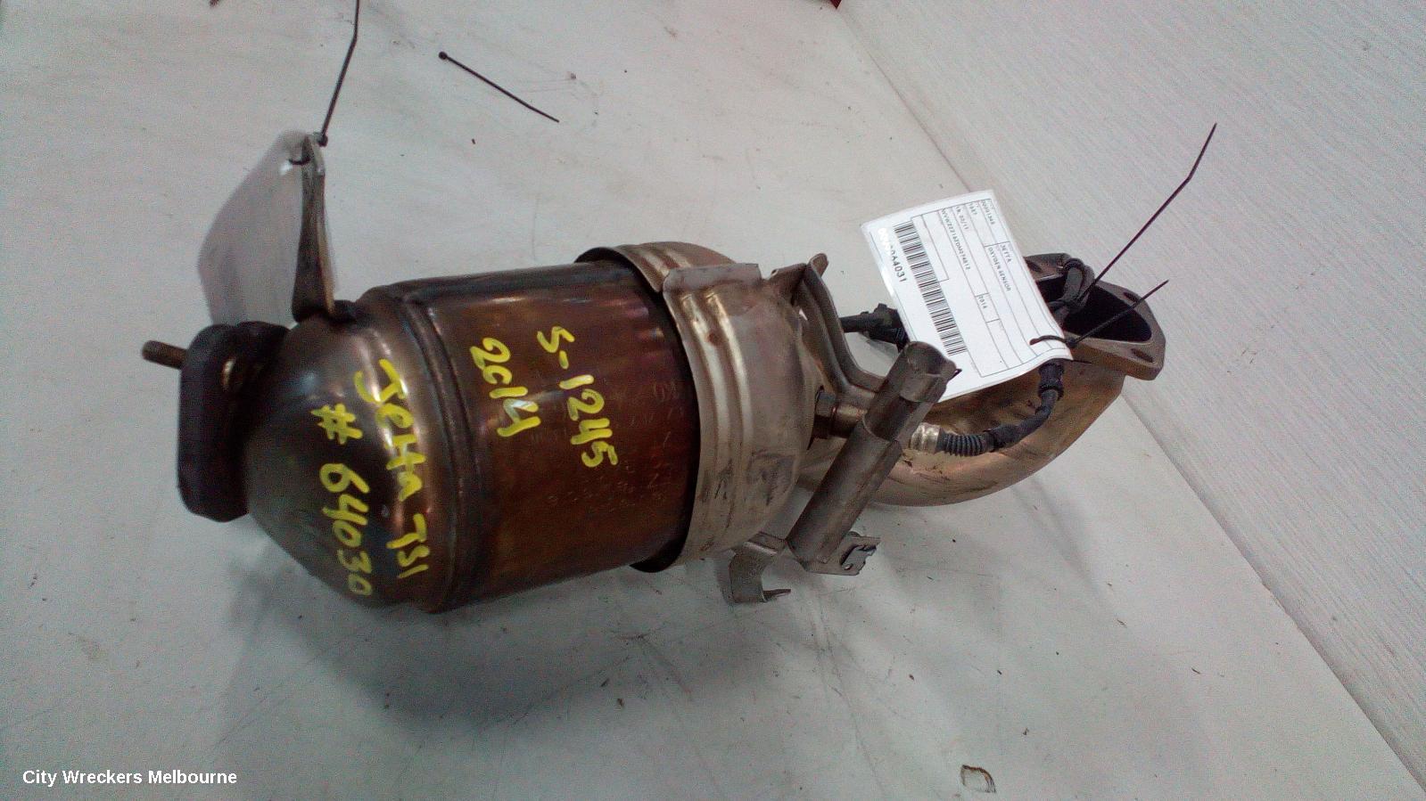 VOLKSWAGEN JETTA CATALYTIC CONVERTER, DOWNPIPE-CAT TYPE, 1.4, PETROL, CAVD/CTHD CODE, 1B, 02/2011 - 12/2017