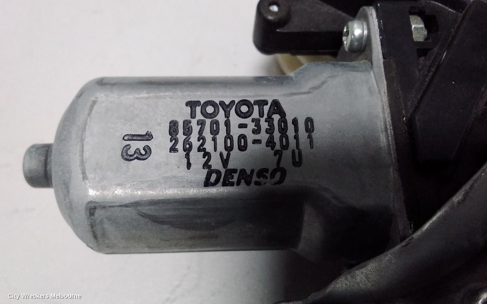 TOYOTA TARAGO RIGHT FRONT WINDOW REG/MOTOR, ACR50R, POWER, 03/2006 - 06/2020