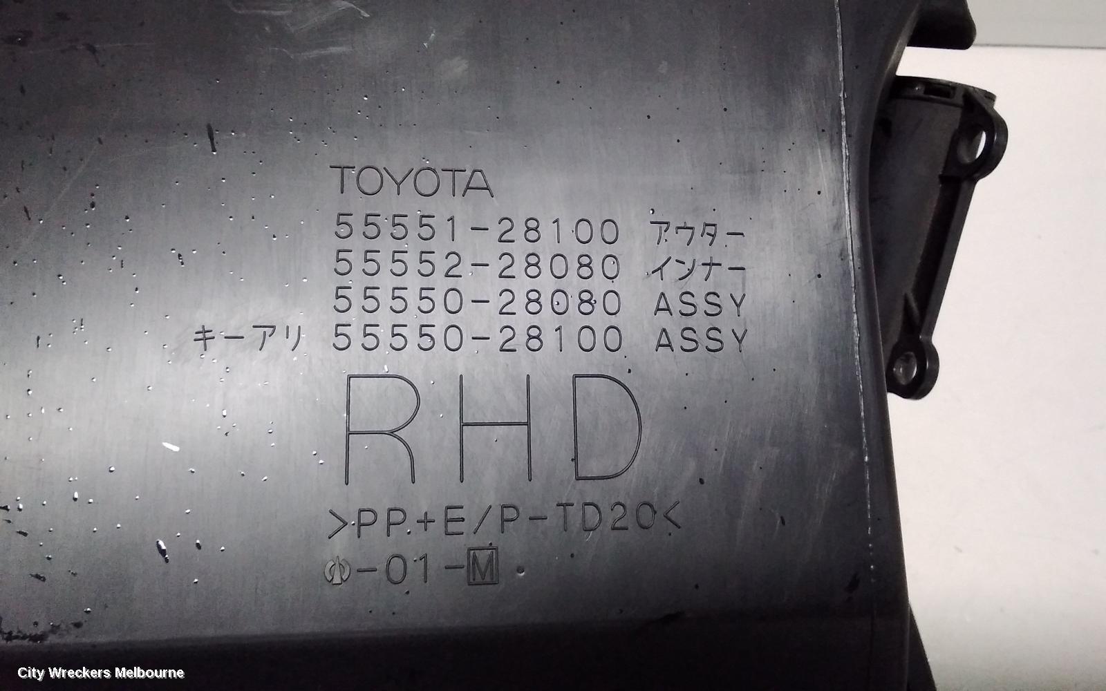 TOYOTA TARAGO GLOVE BOX, ACR50R, LOWER, 03/2006 - 06/2020