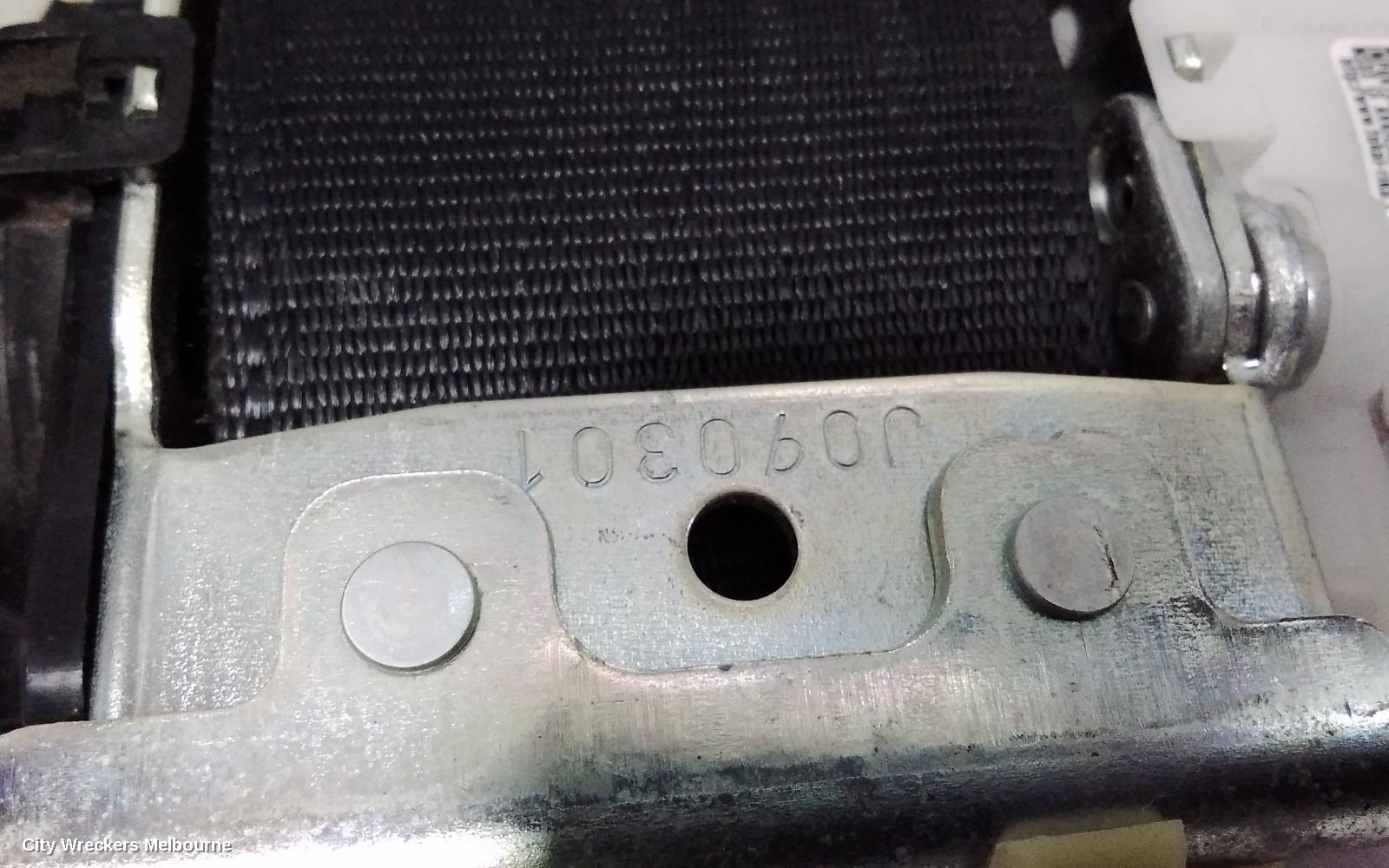 TOYOTA TARAGO SEATBELT/STALK, LH FRONT, SEAT BELT ONLY, BLACK, NON ELEC MOTOR ADJUSTMENT TYPE, ACR50R, 04/2012 - 06/2020