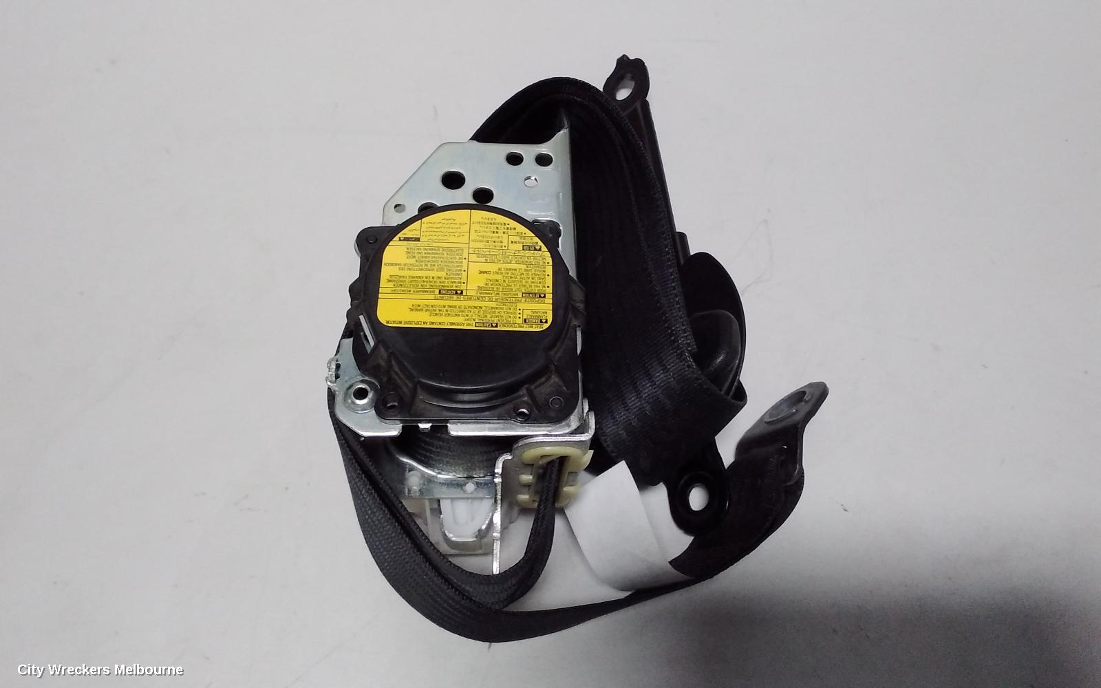 TOYOTA TARAGO SEATBELT/STALK, LH FRONT, SEAT BELT ONLY, BLACK, NON ELEC MOTOR ADJUSTMENT TYPE, ACR50R, 04/2012 - 06/2020