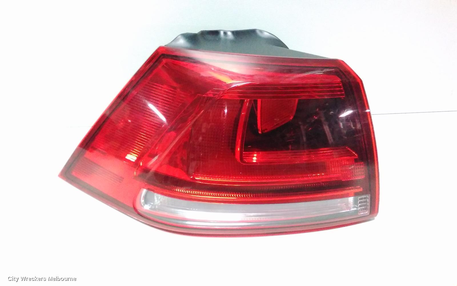 VOLKSWAGEN GOLF LEFT TAILLIGHT, GEN 7, HATCH, STANDARD, NON LED TYPE, 03/2013 - 03/2017