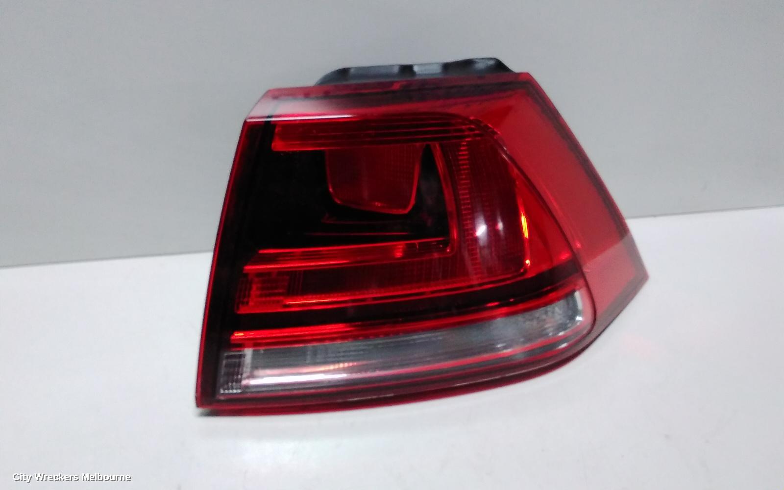 VOLKSWAGEN GOLF RIGHT TAILLIGHT, GEN 7, HATCH, STANDARD, NON LED TYPE, 03/2013 - 03/2017