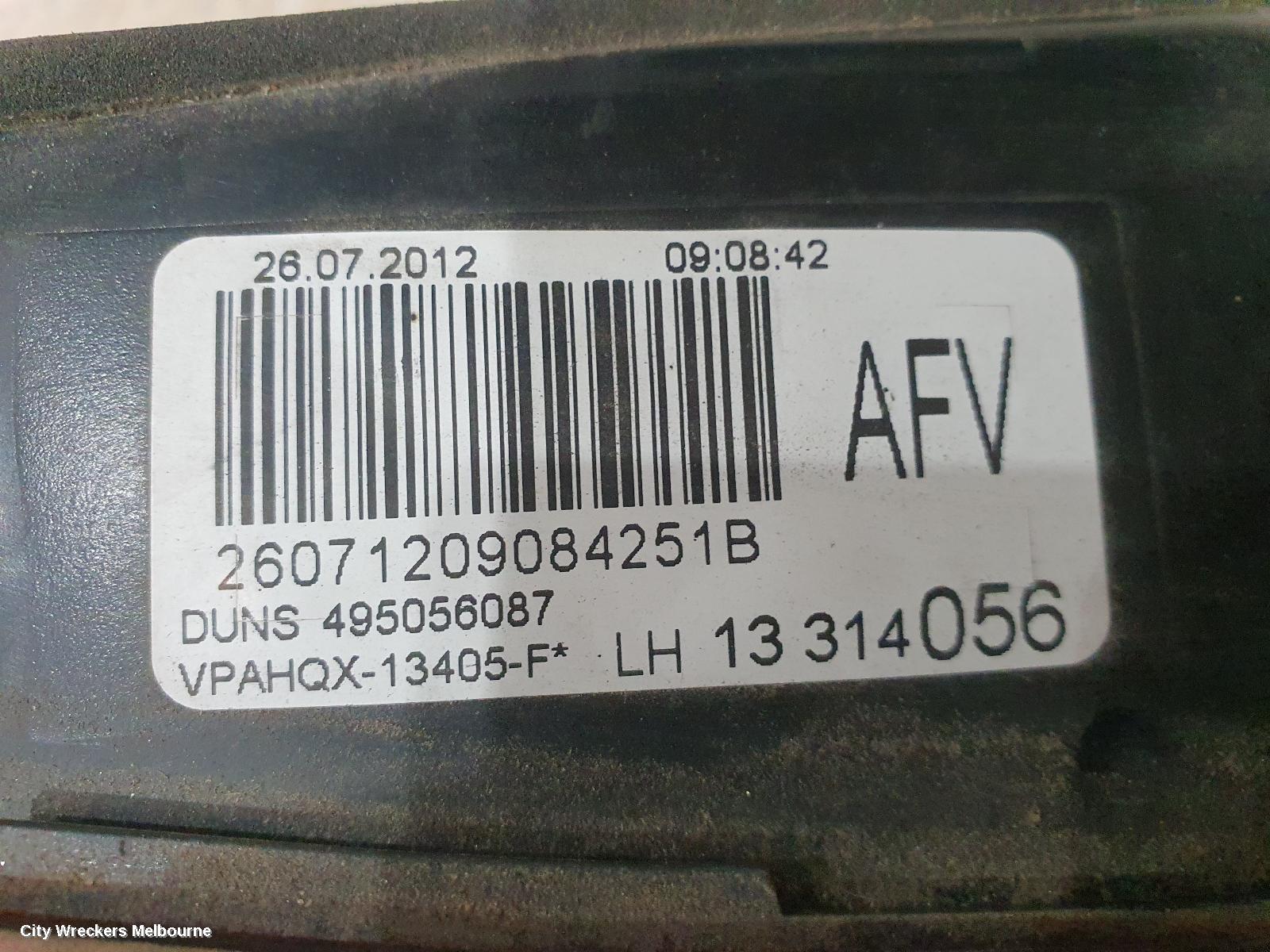 OPEL ASTRA REAR GARNISH, TAILGATE LAMP (LH SIDE), WAGON, AS, 09/2012 - 08/2013