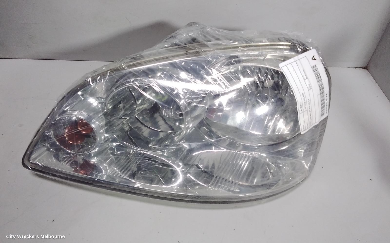 DAEWOO LACETTI LEFT HEADLAMP, J200, SEDAN, 09/2003 - 12/2004