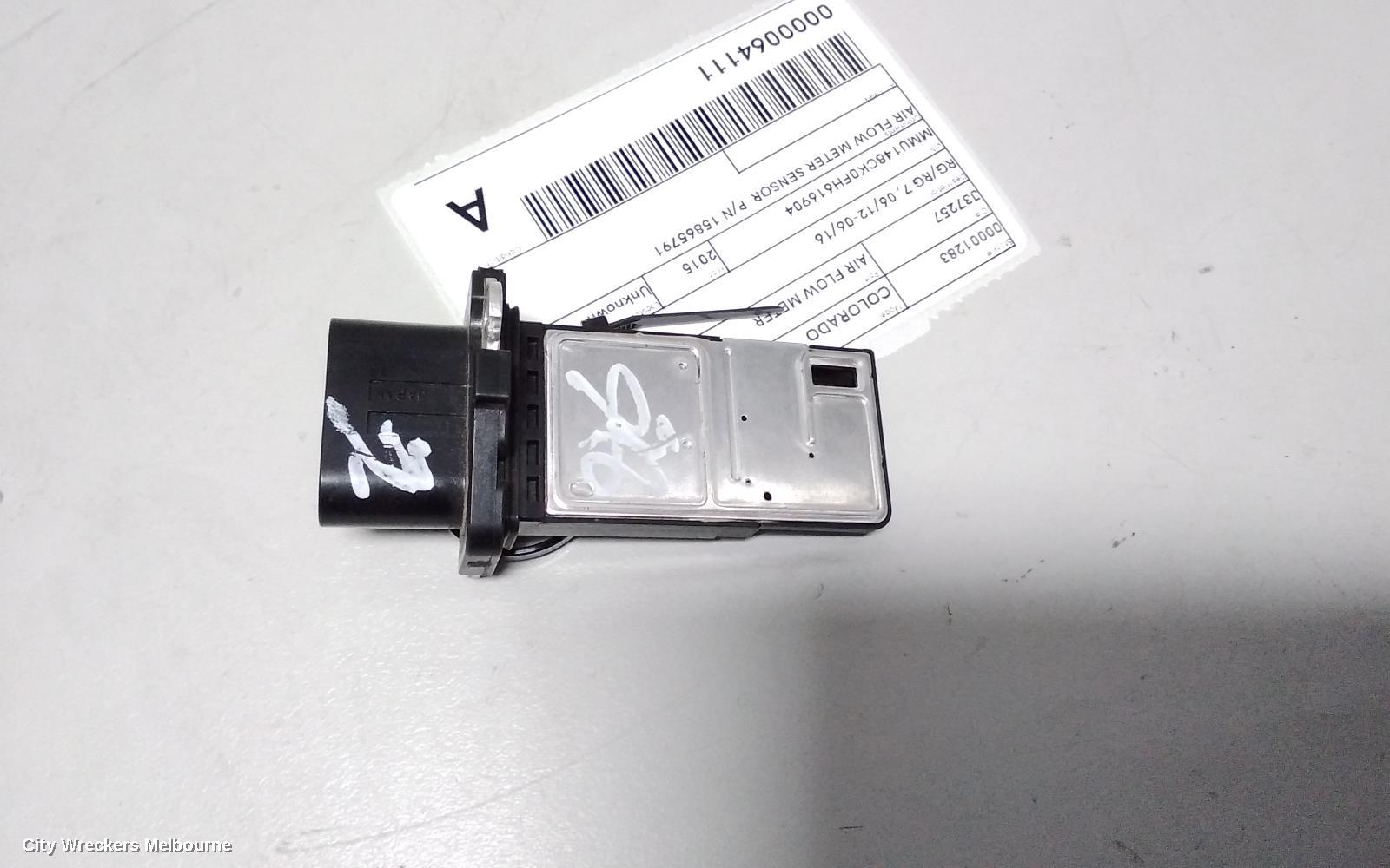 HOLDEN COLORADO AIR FLOW METER, RG/RG 7, 06/2012 - 04/2015