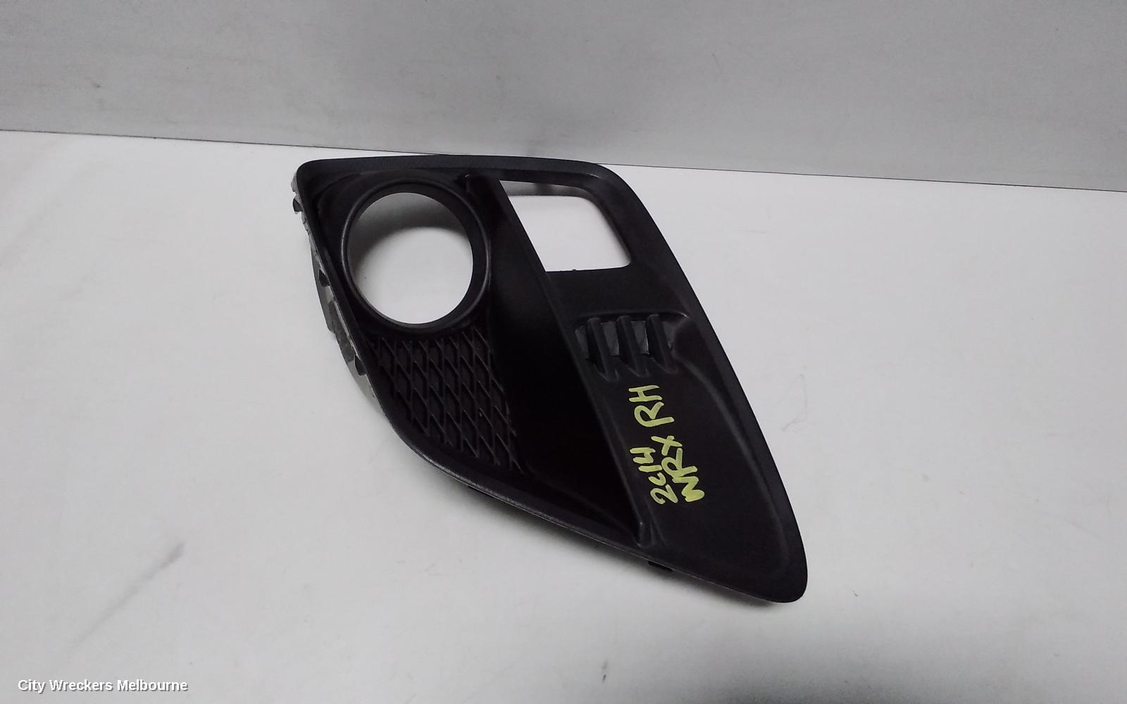 SUBARU WRX RIGHT INDICATOR/FOG/SIDE, BUMPER FOGLAMP SURROUND, V1, 03/2014 - 05/2017