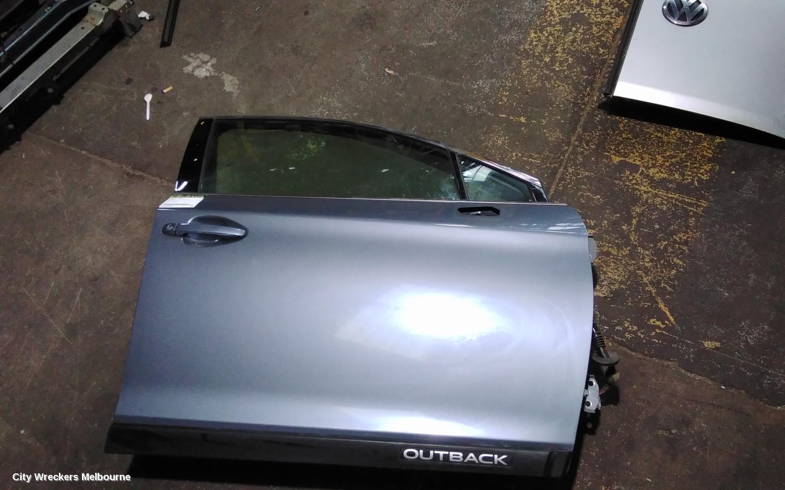 SUBARU OUTBACK RIGHT FRONT DOOR, 6TH GEN, 08/2014 - 12/2020