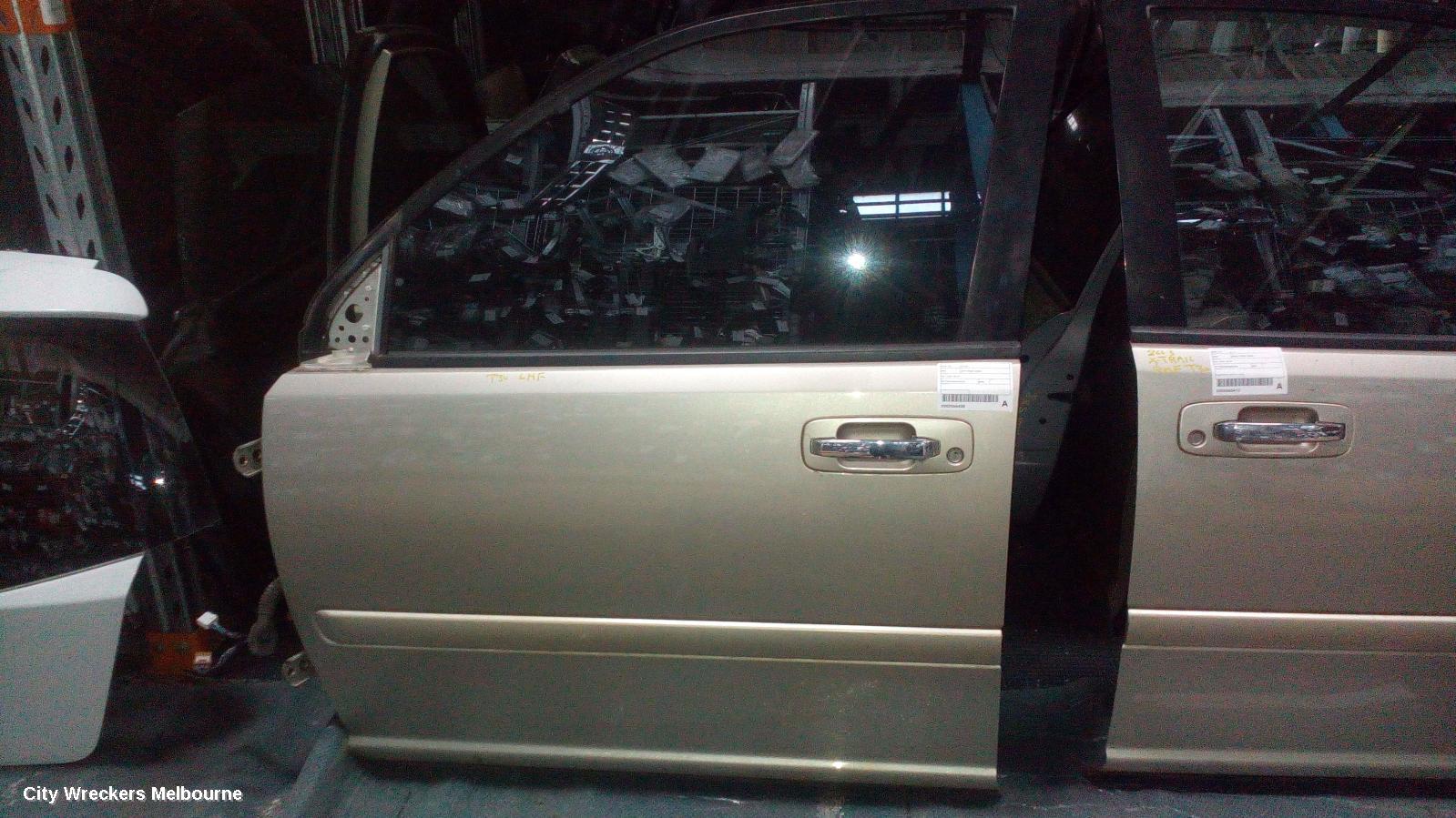 NISSAN XTRAIL LEFT FRONT DOOR, T30, 10/2001 - 09/2007