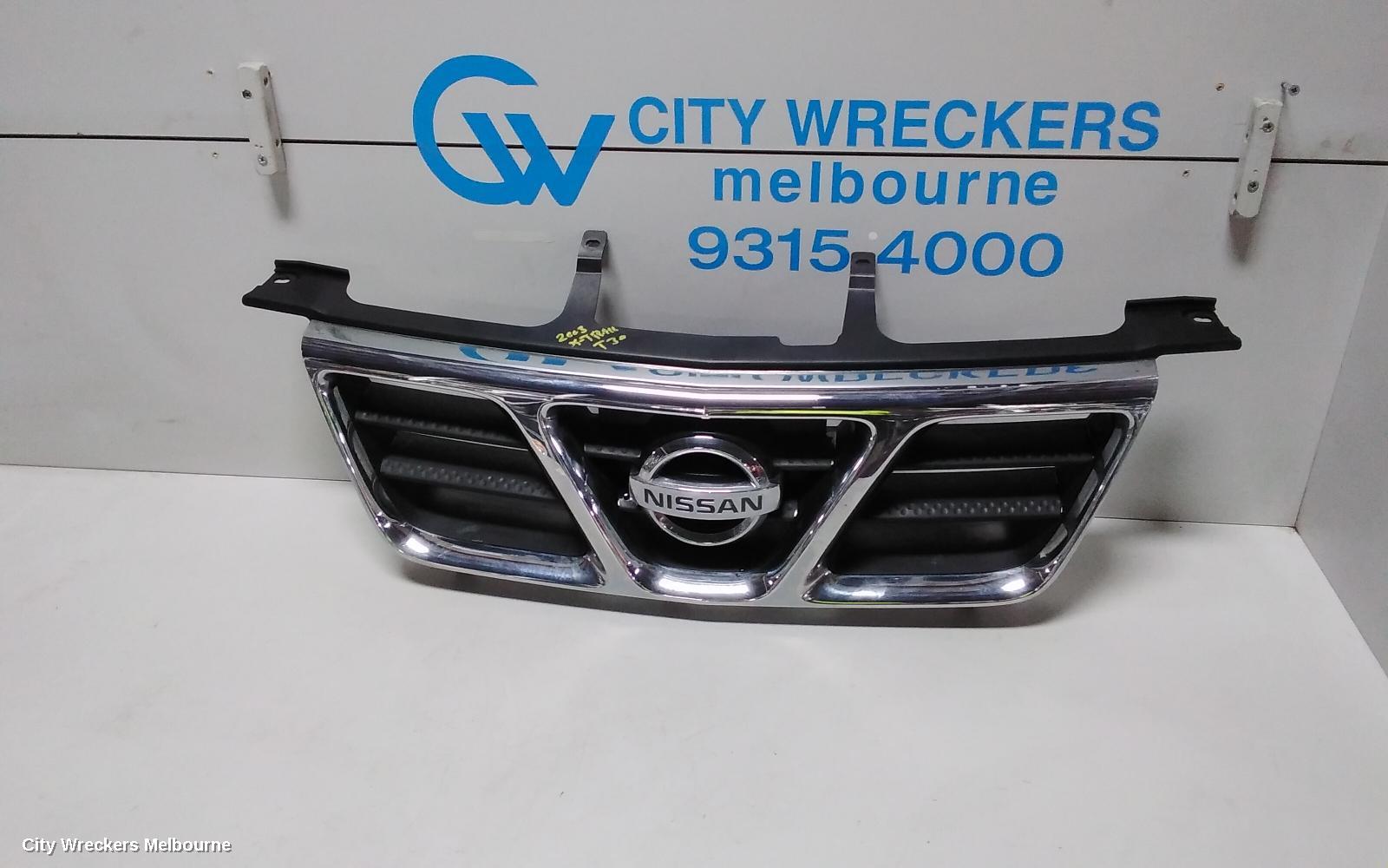 NISSAN XTRAIL GRILLE, RADIATOR GRILLE, T30, TI, CHROME, 10/2001 - 10/2003