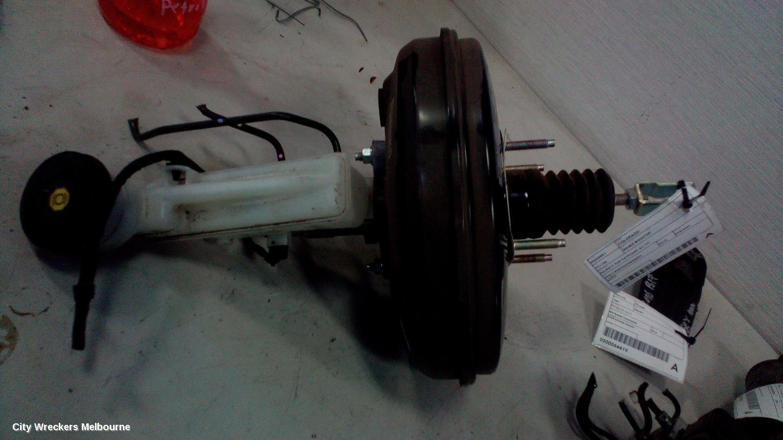HOLDEN COLORADO BRAKE BOOSTER, RG/RG 7, AUTO T/M, 01/2012 - 12/2020