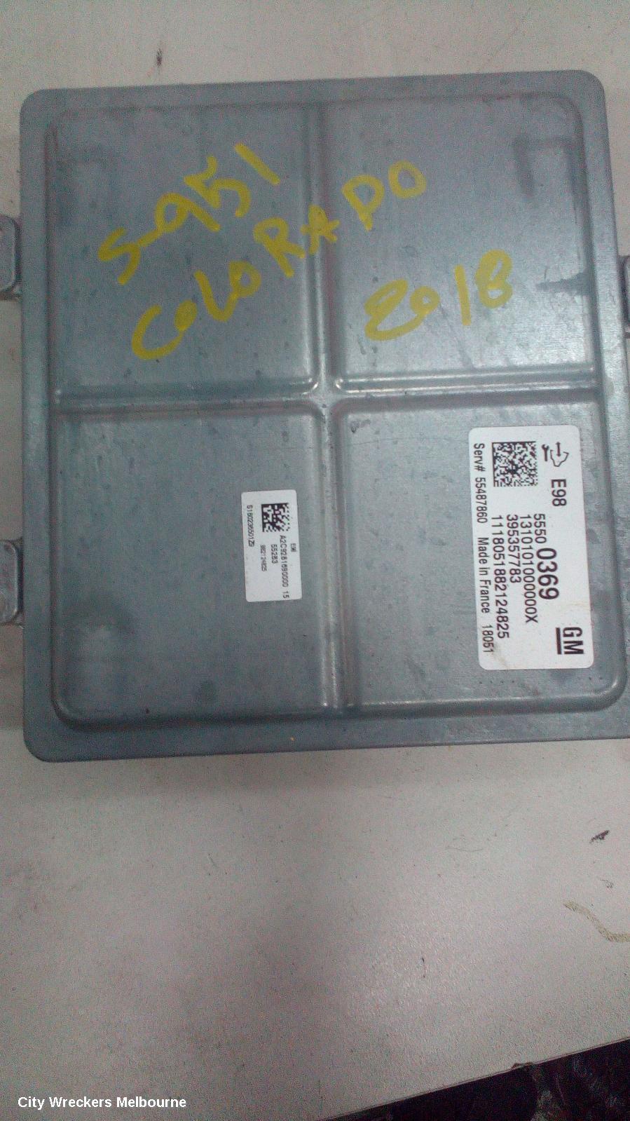 HOLDEN COLORADO ECU, ENGINE ECU, 2.8, DIESEL, P/N 395357783, ECU ONLY, RG, 01/2012 ONWARDS