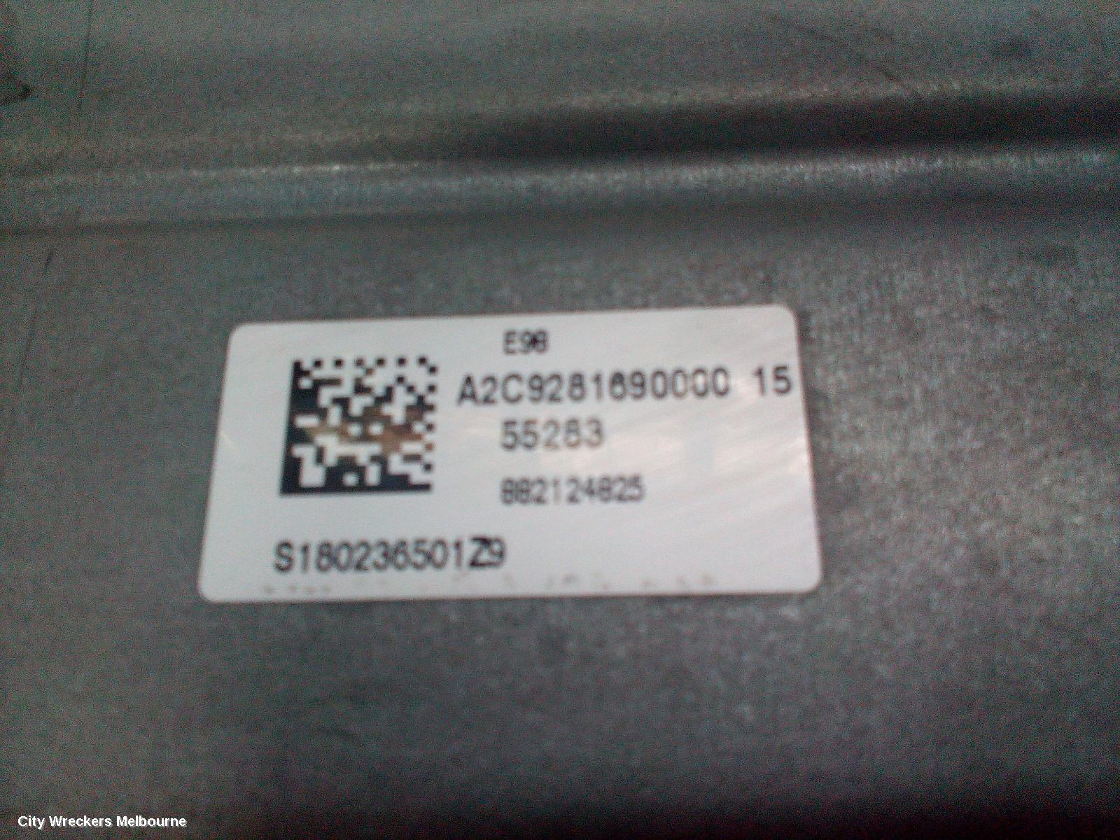 HOLDEN COLORADO ECU, ENGINE ECU, 2.8, DIESEL, P/N 395357783, ECU ONLY, RG, 01/2012 ONWARDS