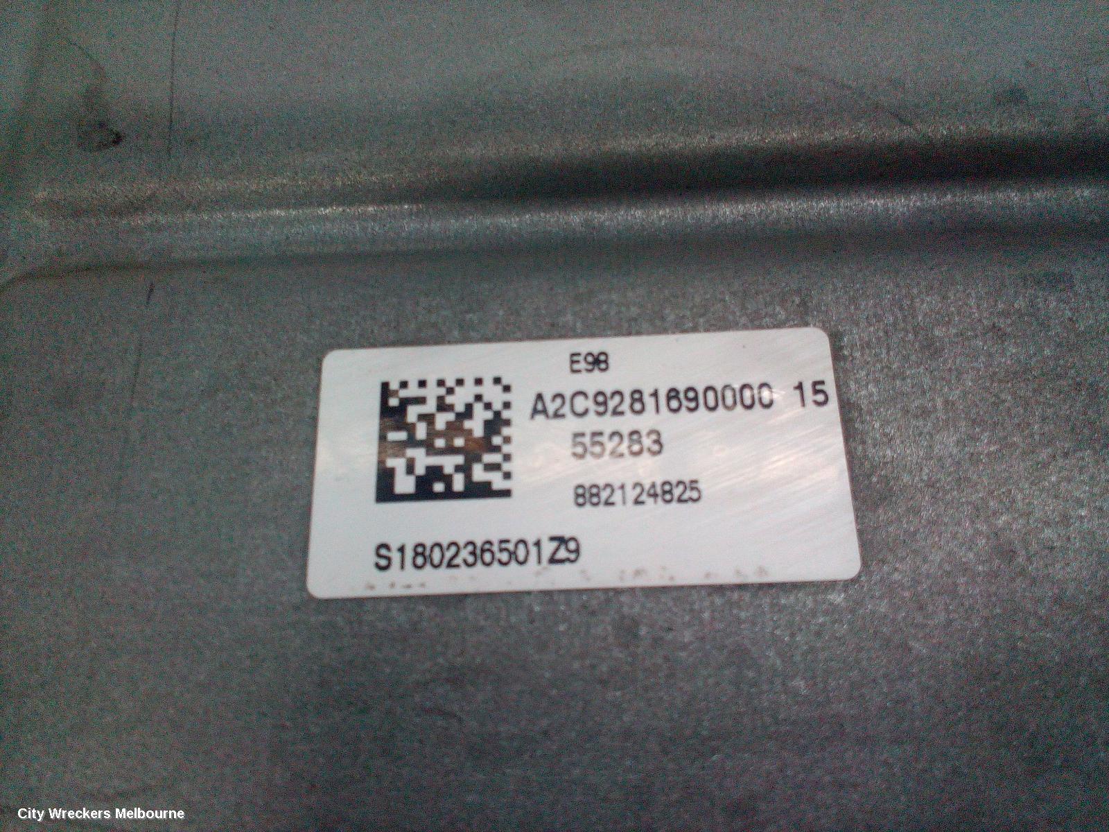 HOLDEN COLORADO ECU, ENGINE ECU, 2.8, DIESEL, P/N 395357783, ECU ONLY, RG, 01/2012 ONWARDS