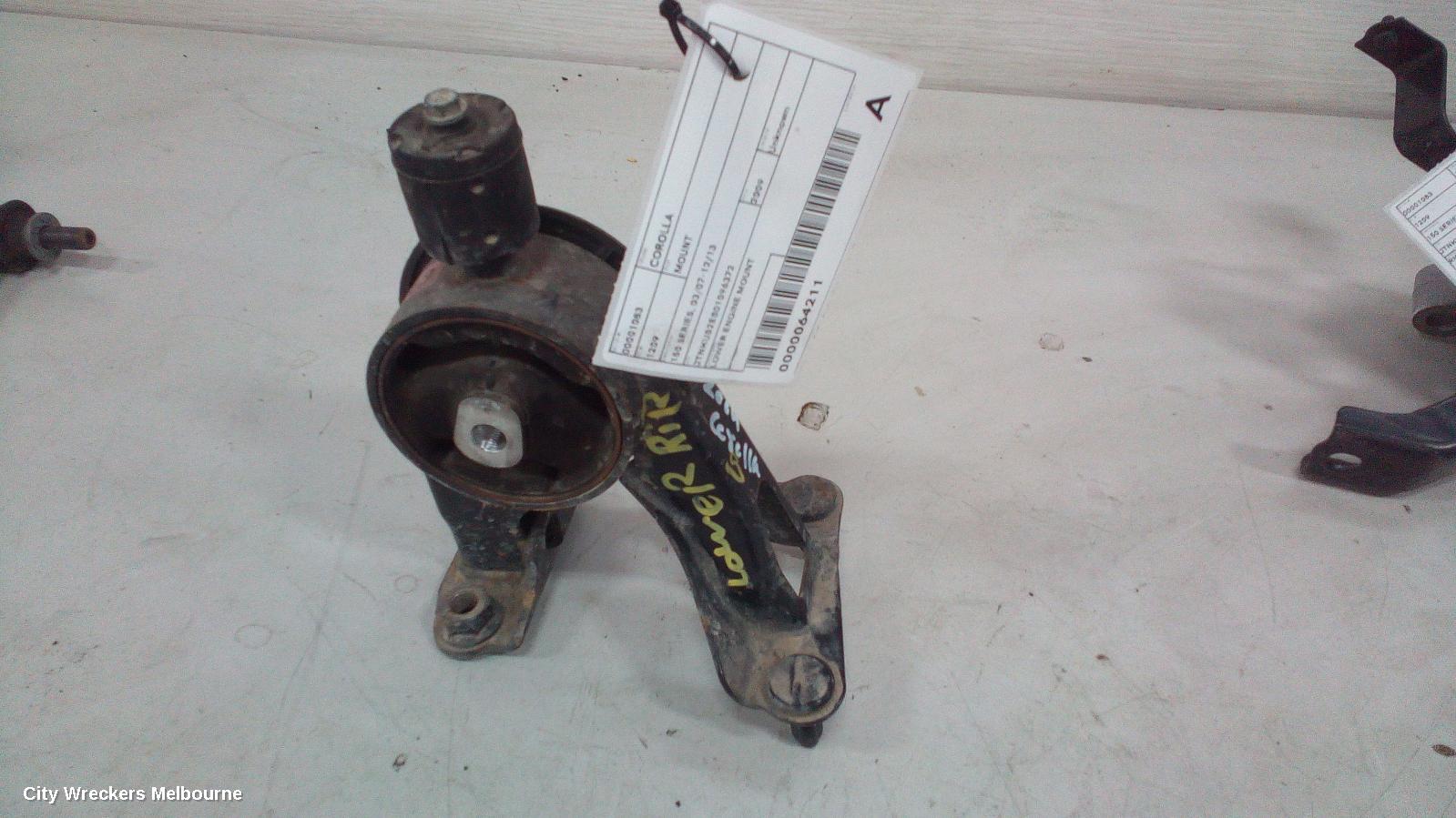 TOYOTA COROLLA MOUNT, 150 SERIES, 03/2007 - 12/2013