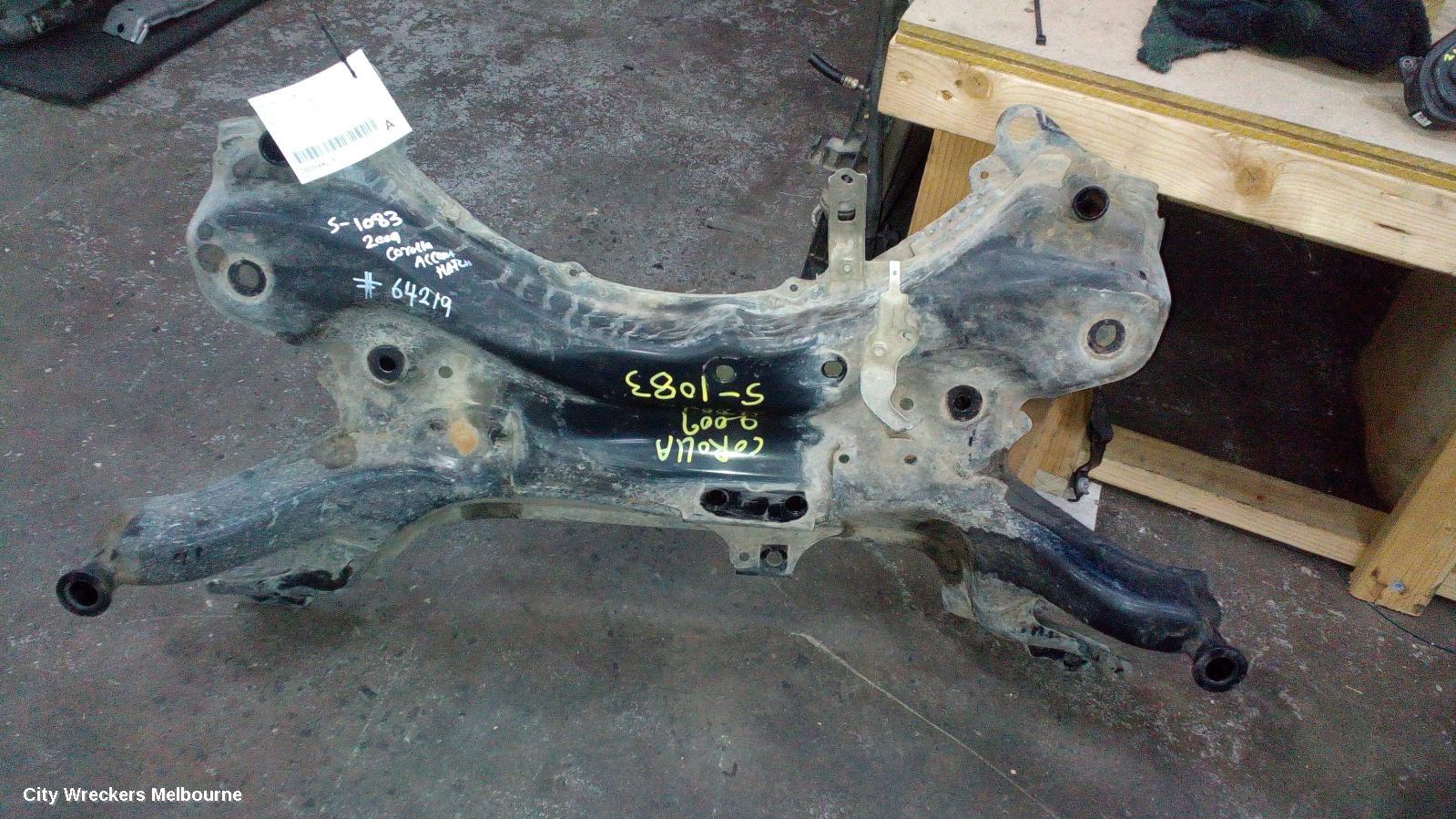 TOYOTA COROLLA FRT XMEMBER/CRADLE, ZRE152/20153R, CROSSMEMBER, 03/2007 - 10/2013