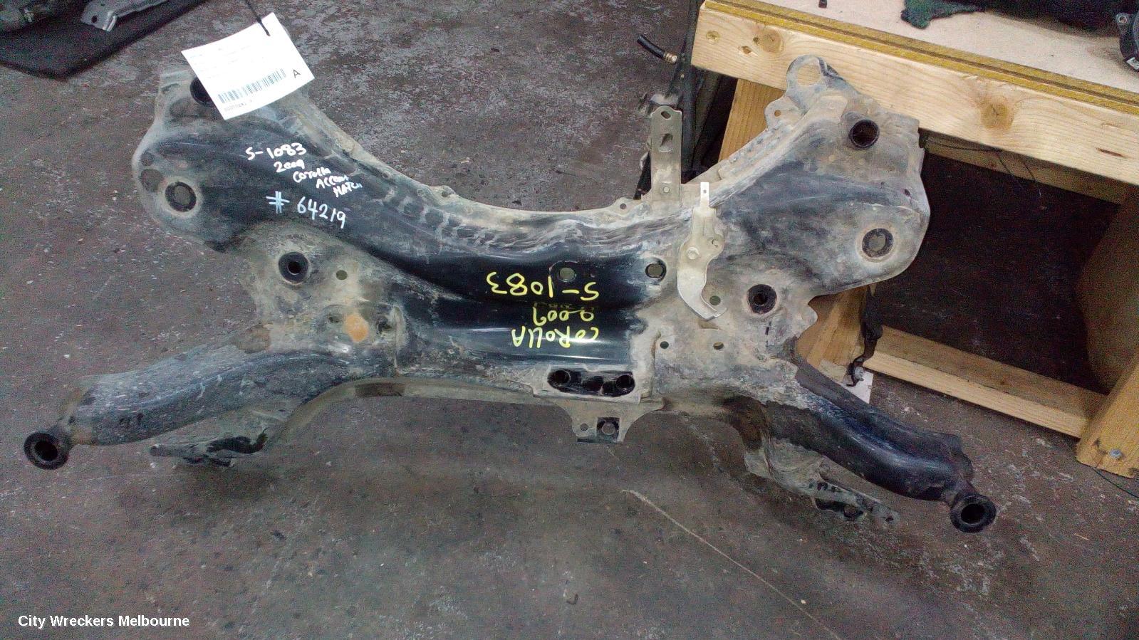 TOYOTA COROLLA FRT XMEMBER/CRADLE, ZRE152/20153R, CROSSMEMBER, 03/2007 - 10/2013
