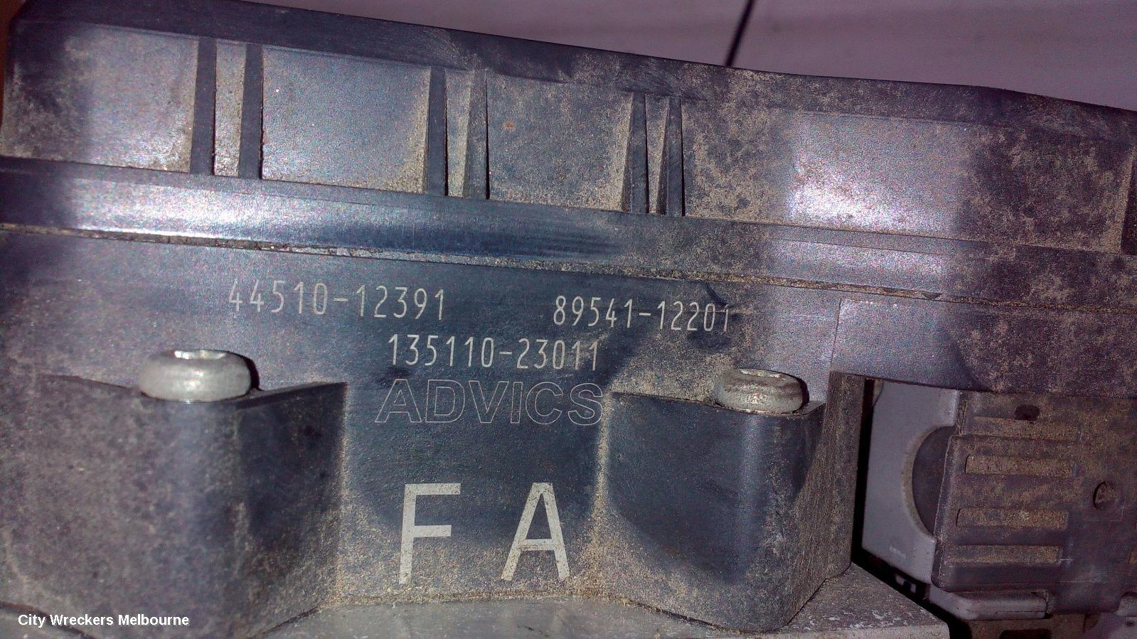 TOYOTA COROLLA ABS PUMP/MODULATOR, ZRE152, P/N 4405012210, 03/2007 - 09/2012