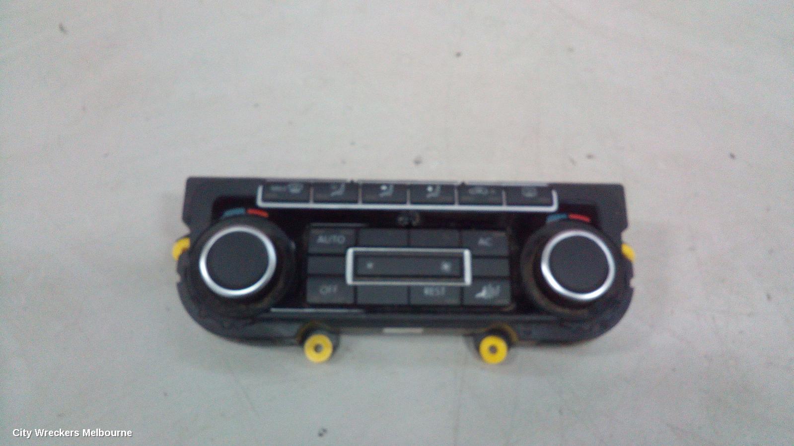 VOLKSWAGEN AMAROK HEATER/AC CONTROLS, DUAL ZONE CLIMATE CONTROL TYPE, 2H, 10/2010 - 06/2016