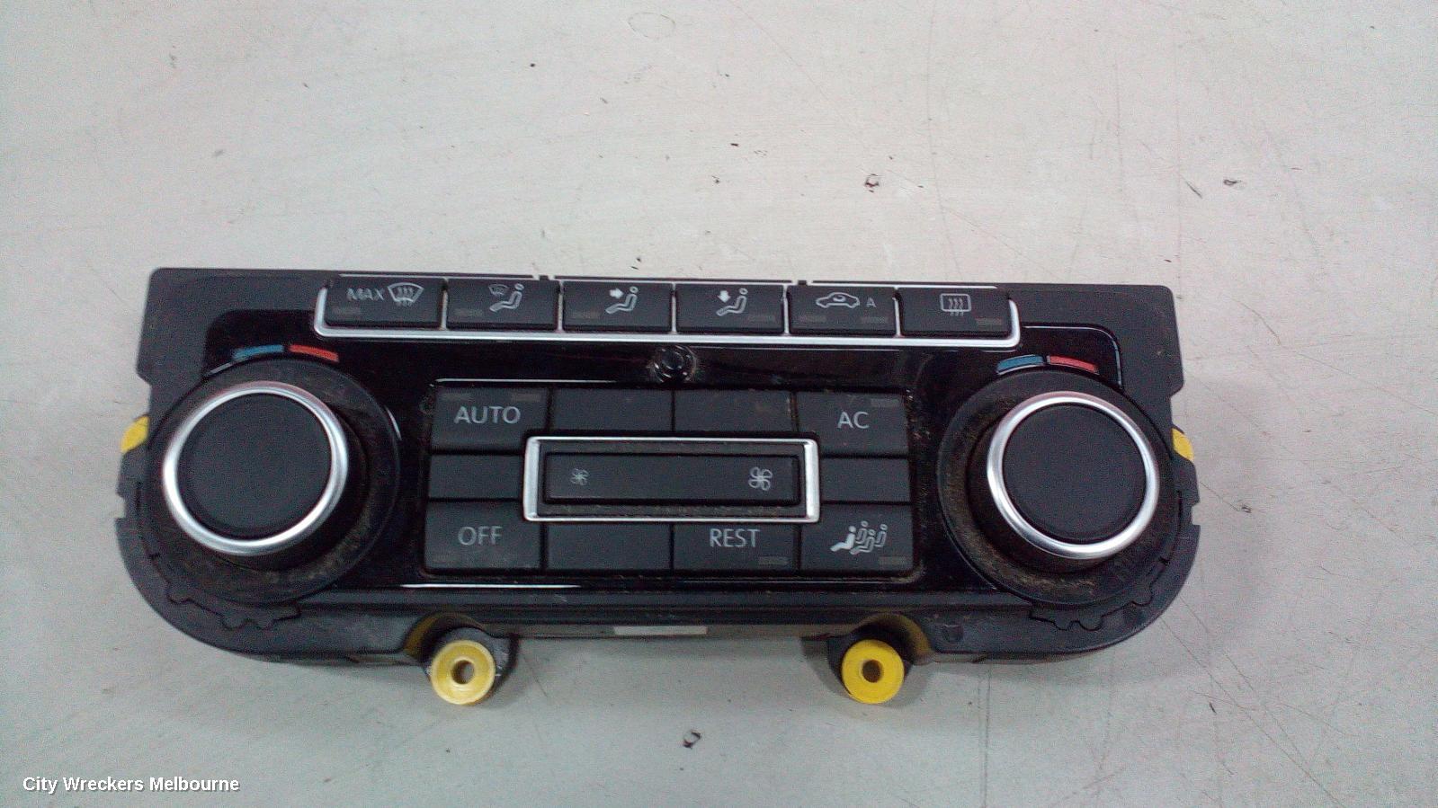 VOLKSWAGEN AMAROK HEATER/AC CONTROLS, DUAL ZONE CLIMATE CONTROL TYPE, 2H, 10/2010 - 06/2016