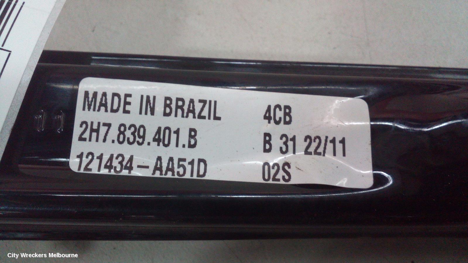 VOLKSWAGEN AMAROK LEFT REAR WND REG/MOTOR, 2H, 12/2010 ONWARDS