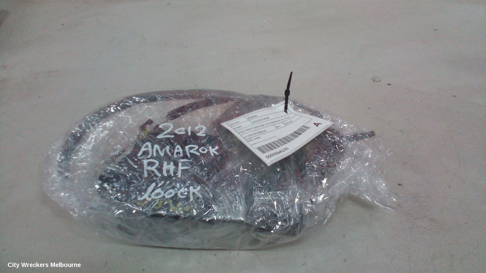 VOLKSWAGEN AMAROK DOOR/BOOT/GATE LOCK, RIGHT FRONT DOOR LOCK, P/N 5N2837016C, 2H, 10/2010 - 09/2022