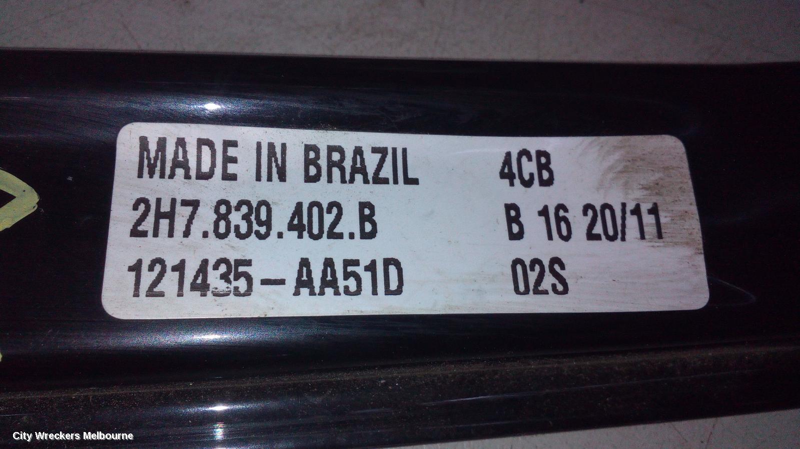 VOLKSWAGEN AMAROK RIGHT REAR WND REG/MOTOR, 2H, 12/2010 ONWARDS