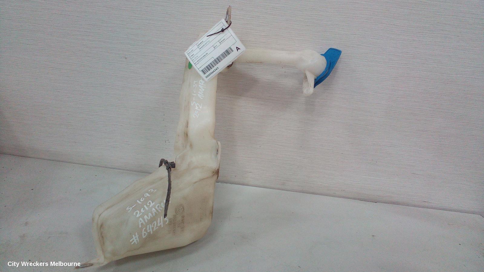 VOLKSWAGEN AMAROK WASHER BOTTLE, 2H, 12/2010 ONWARDS
