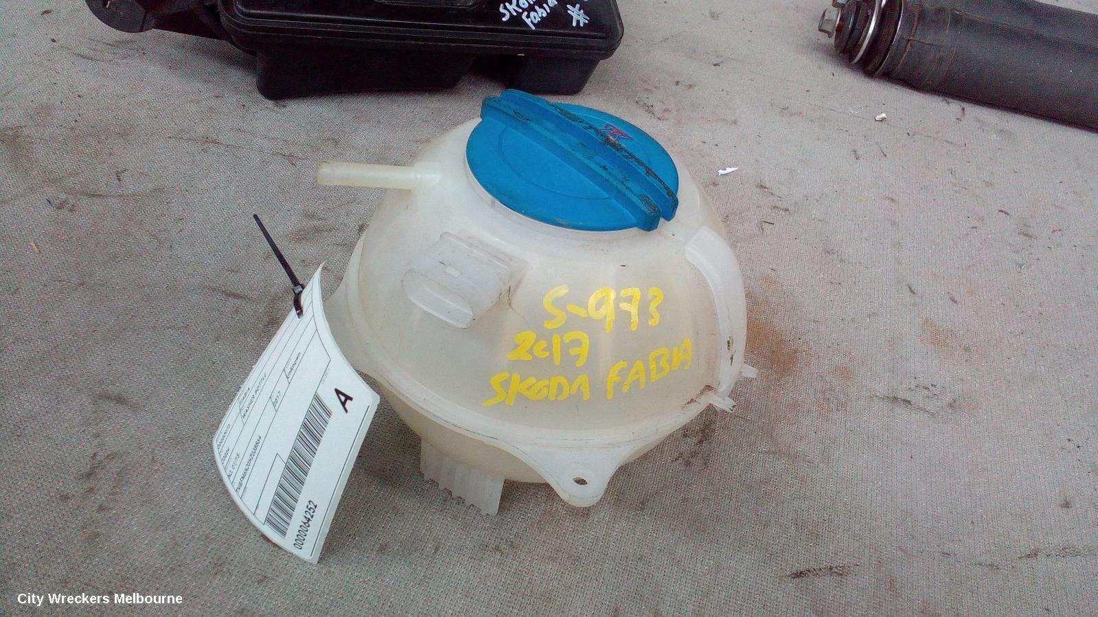SKODA FABIA OVERFLOW BOTTLE, NJ, 01/2015 - 08/2021