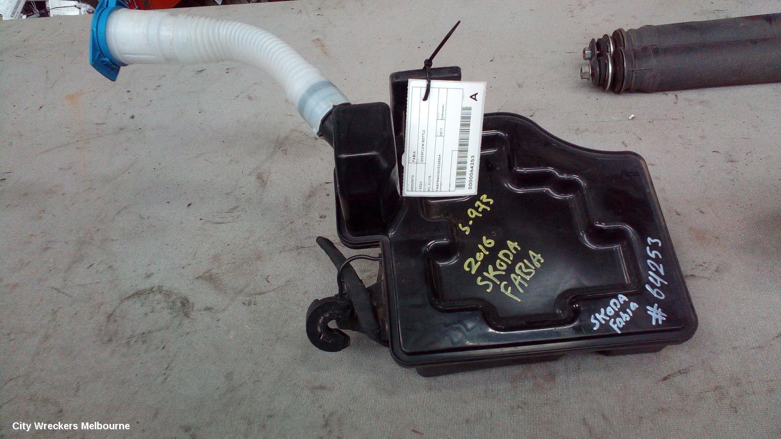 SKODA FABIA WASHER BOTTLE, NJ, 01/2015 - 08/2021