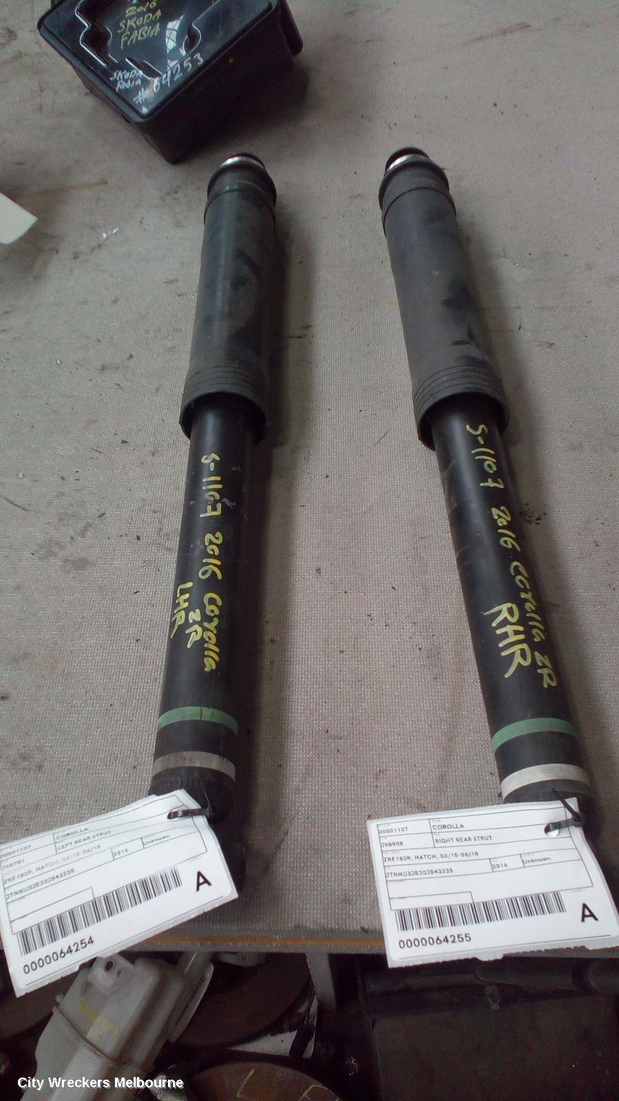 TOYOTA COROLLA RIGHT REAR STRUT, ZRE182R, HATCH, 03/2015 - 06/2018