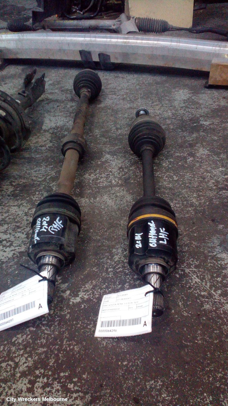 MITSUBISHI OUTLANDER LEFT DRIVESHAFT, FRONT, AUTO T/M, PETROL, 2.0, ZJ-ZL, 10/2012 ONWARDS
