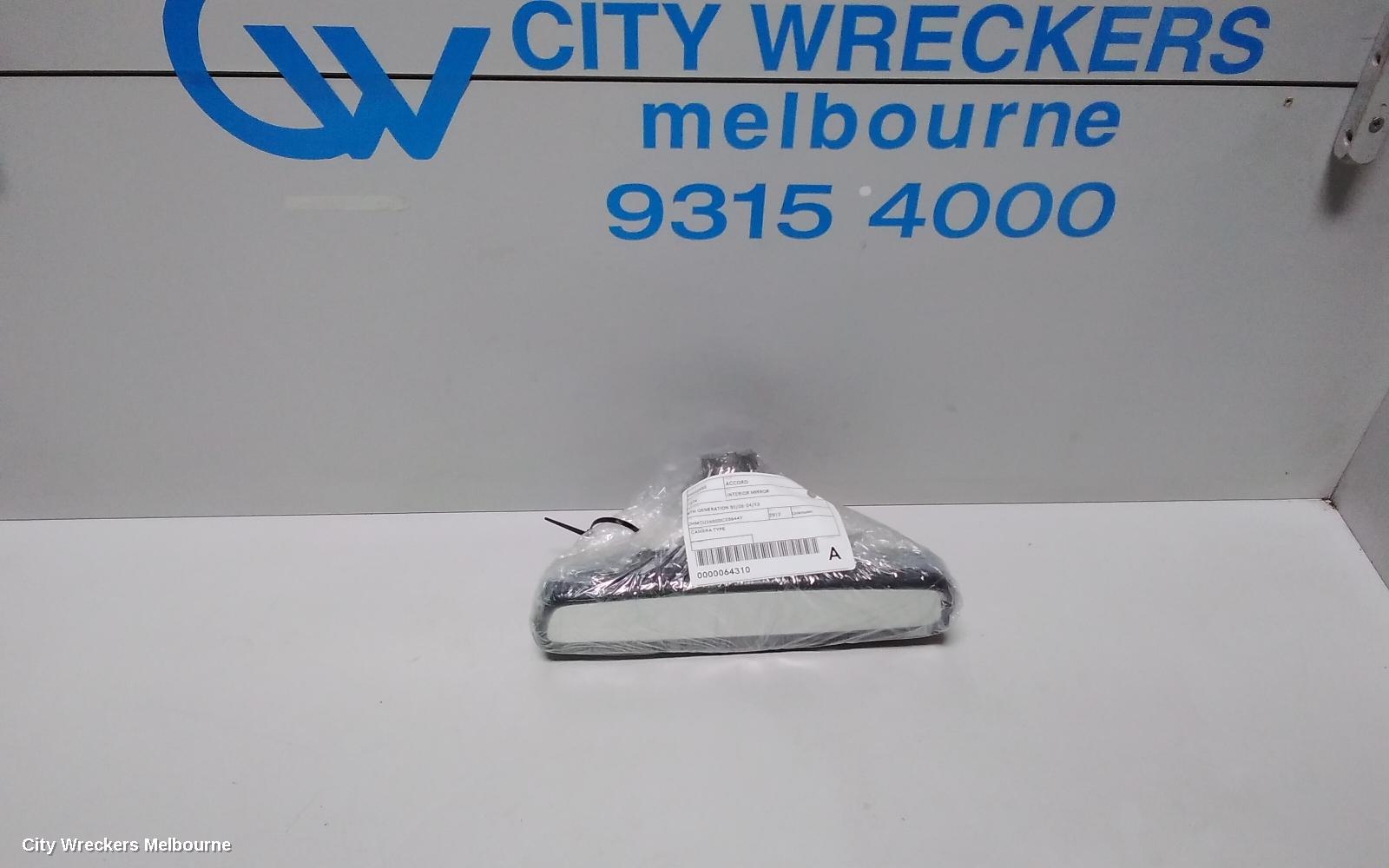 HONDA ACCORD INTERIOR MIRROR, 8TH GENERATION 02/2008 - 04/2013