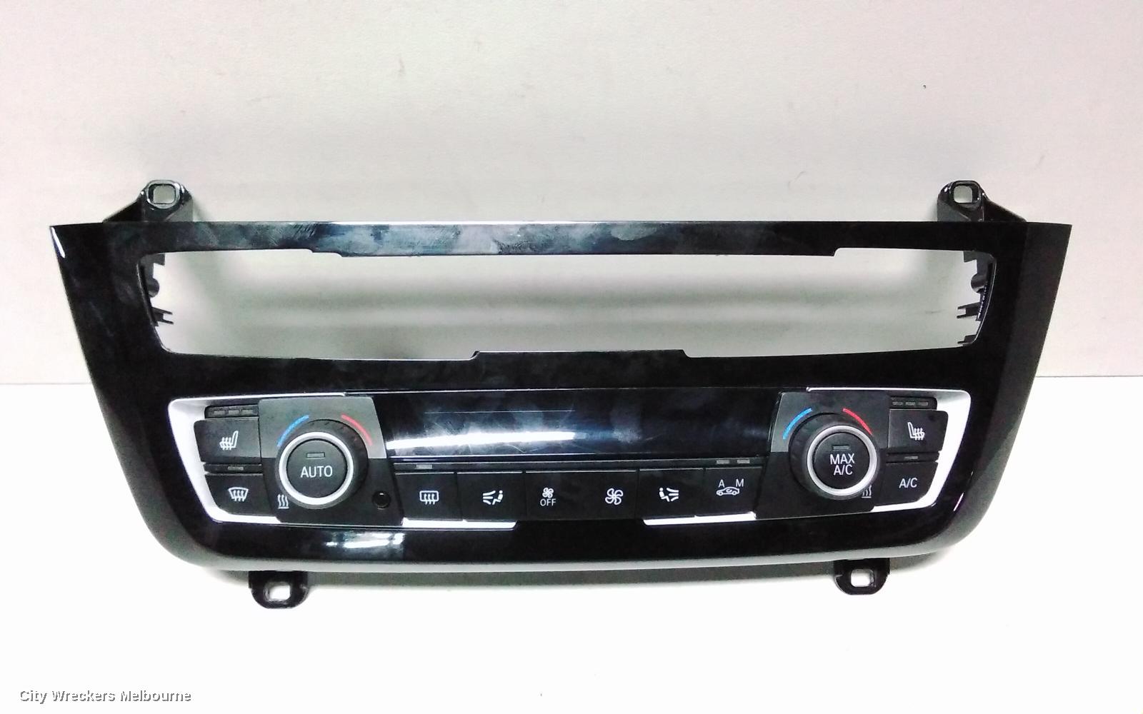 BMW 3 SERIES HEATER/AC CONTROLS, F30/F31/F34, BLACK TRIM, W/ HEATED SEATS TYPE, 07/2015 - 12/2019