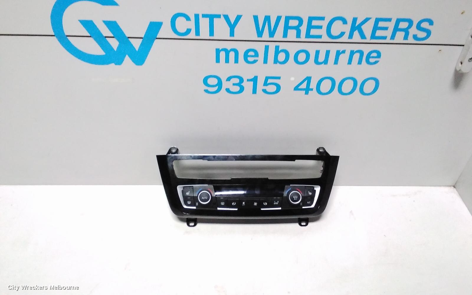 BMW 3 SERIES HEATER/AC CONTROLS, F30/F31/F34, BLACK TRIM, W/ HEATED SEATS TYPE, 07/2015 - 12/2019