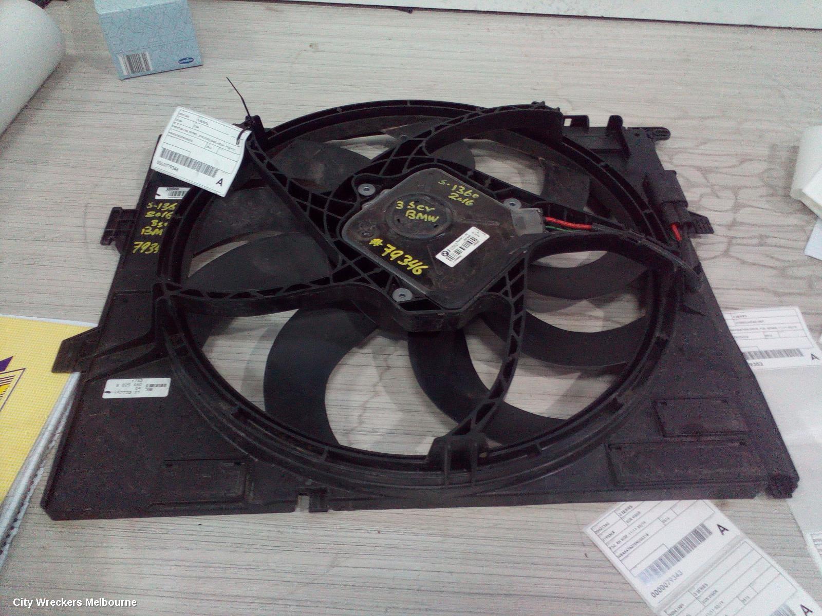 BMW 3 SERIES FAN, RADIATOR FAN, PETROL, 320I/330I/340I, 400W, F30/F31, 07/2015 - 05/2019