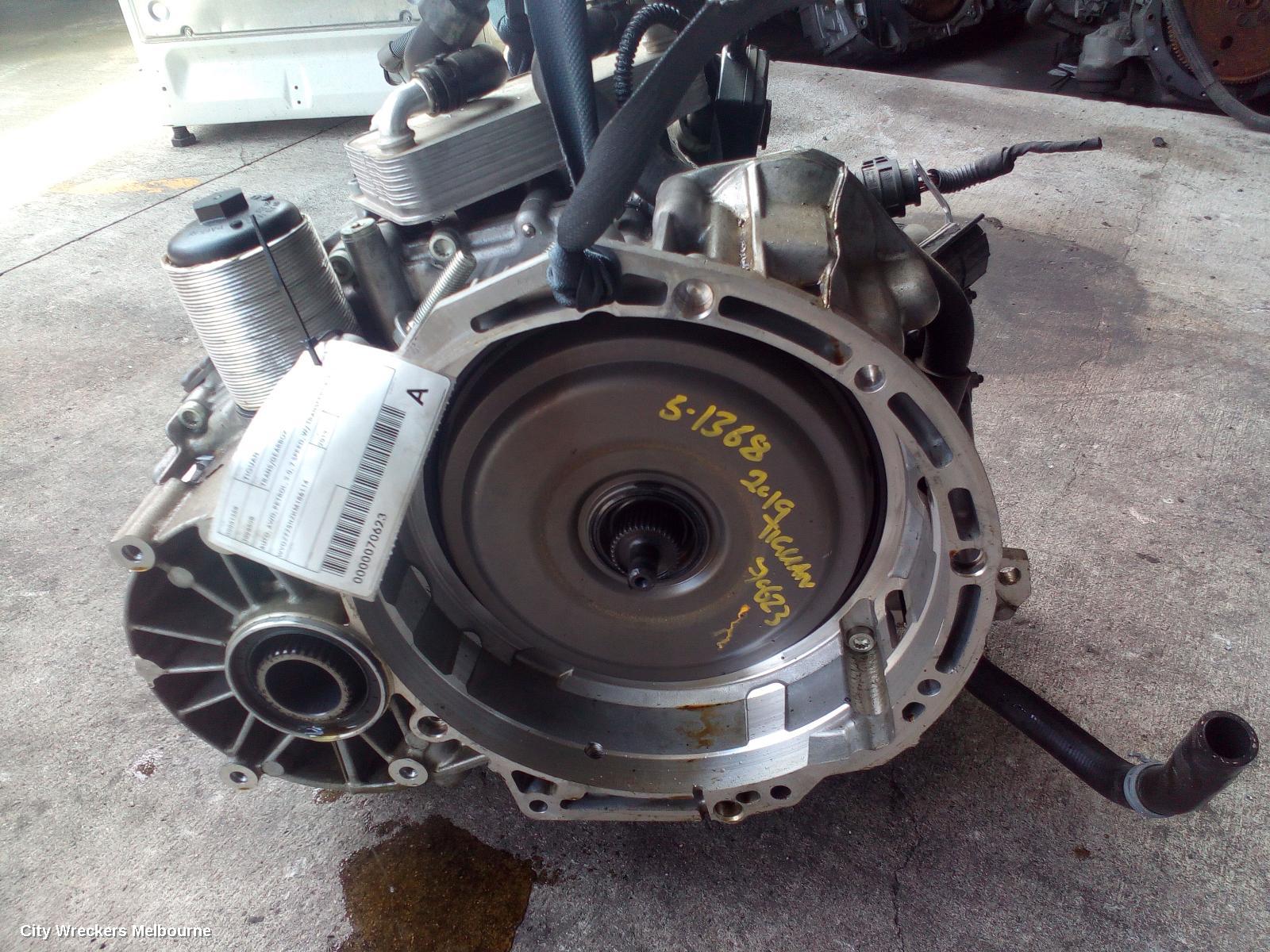 VOLKSWAGEN TIGUAN TRANS/GEARBOX, AUTO, AWD, PETROL, 2.0, 7 SPEED, NO TRANSFER CASE, TUR CODE, 5NA, 06/2016 ONWARDS