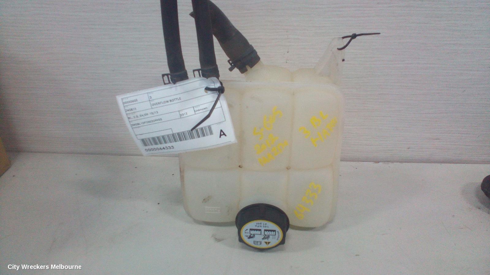 MAZDA 3 OVERFLOW BOTTLE, BL, 2.0, 04/2009 - 10/2013