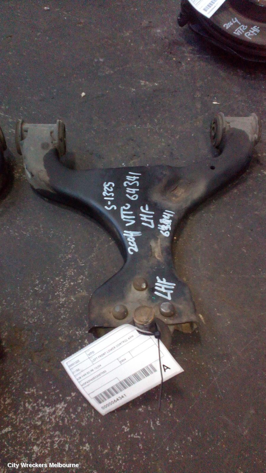 MERCEDES VITO LEFT FRONT LOWER CONTROL ARM, 638 VAN 02/1998 - 12/2004