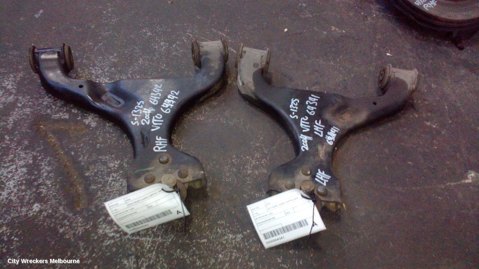 MERCEDES VITO RIGHT FRONT LOWER CONTROL ARM, 638 VAN 02/1998 - 12/2004