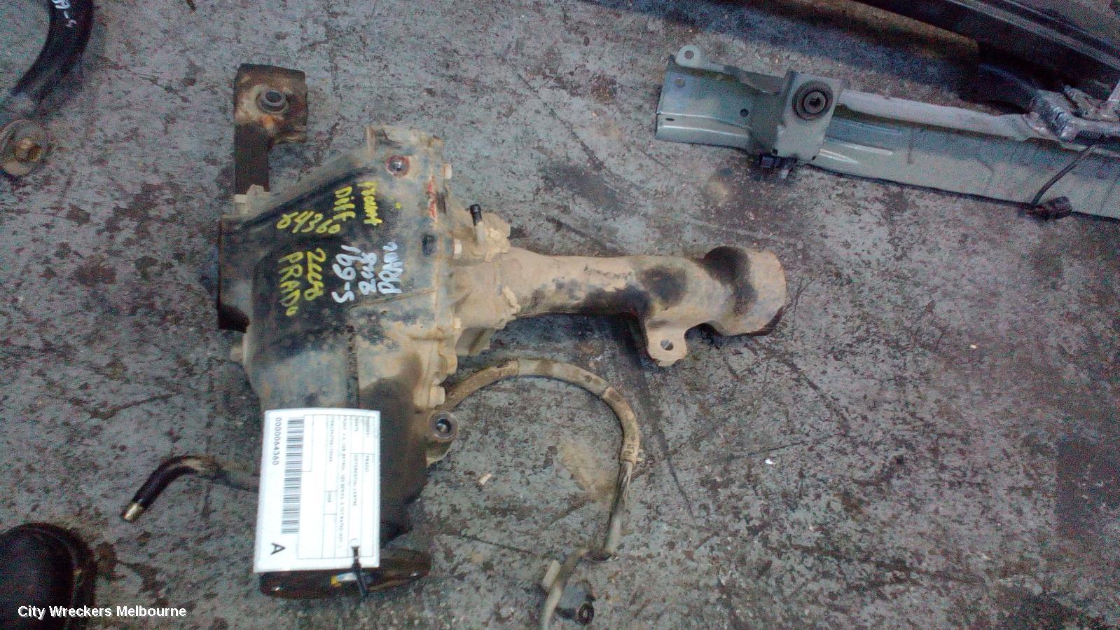 TOYOTA PRADO DIFFERENTIAL CENTRE, FRONT, 4.0, 1GR, PETROL, 120 SERIES, 3.727 RATIO (A01..), 02/2003 - 10/2009