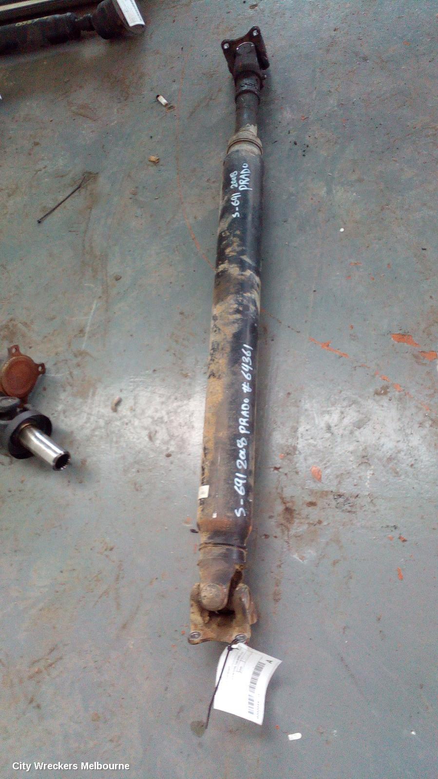 TOYOTA PRADO REAR DRIVE SHAFT, PETROL, 4.0, 1GR-FE, AUTO T/M TYPE, 120 SERIES, 02/2003 - 10/2009