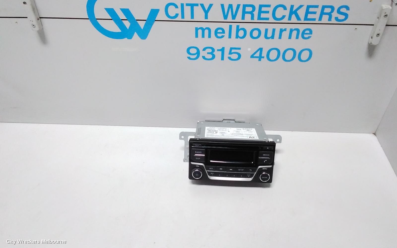 NISSAN PULSAR RADIO/CD/DVD/SAT/TV, CD PLAYER, ST, B17, 12/2012 - 12/2017