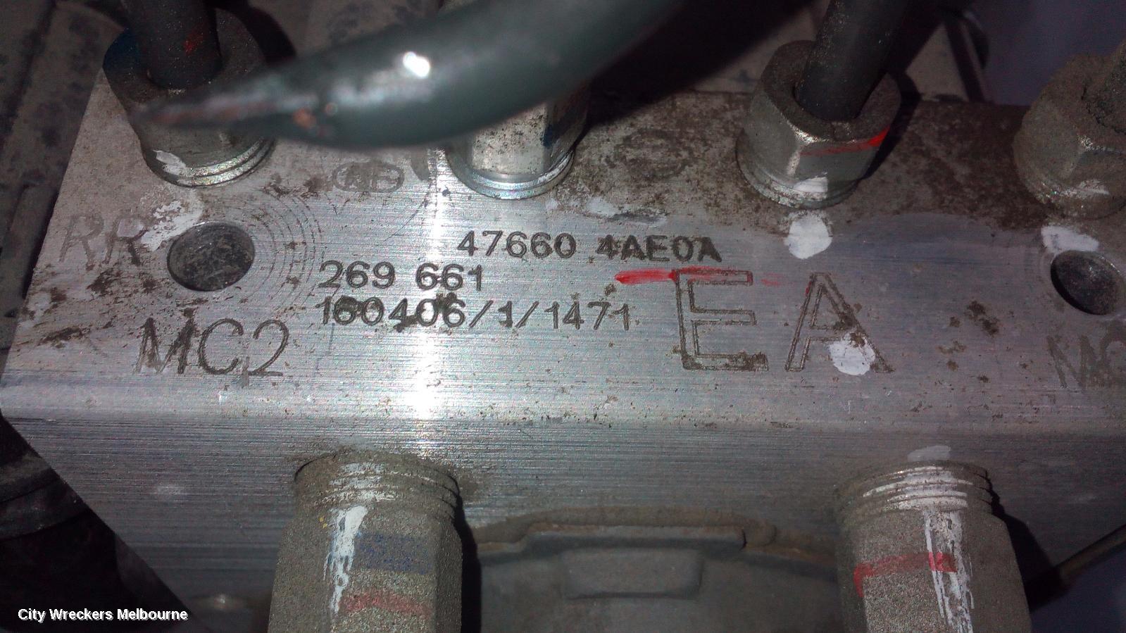 NISSAN PULSAR ABS PUMP/MODULATOR, B17, AUTO, ST/ST-L, 12/2012 - 12/2017