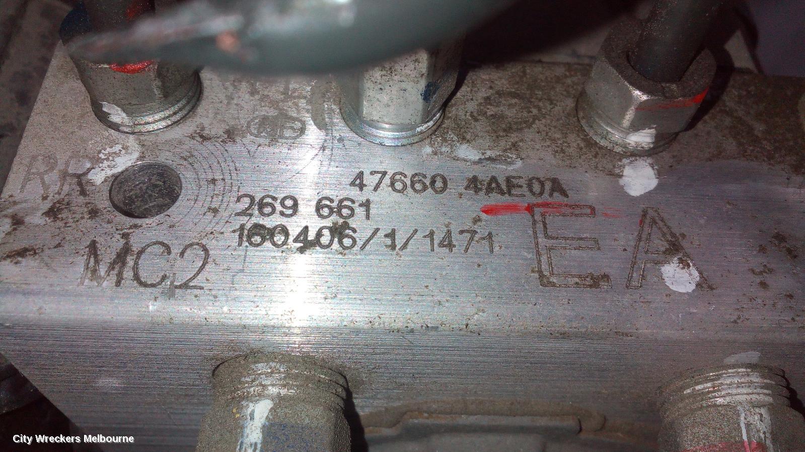 NISSAN PULSAR ABS PUMP/MODULATOR, B17, AUTO, ST/ST-L, 12/2012 - 12/2017