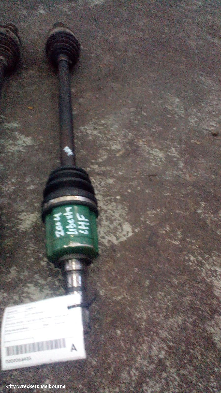 SUBARU LIBERTY LEFT DRIVESHAFT, 4TH GEN, FRONT, 2.0/2.5/3.0 NON TURBO,  09/2003 - 08/2009