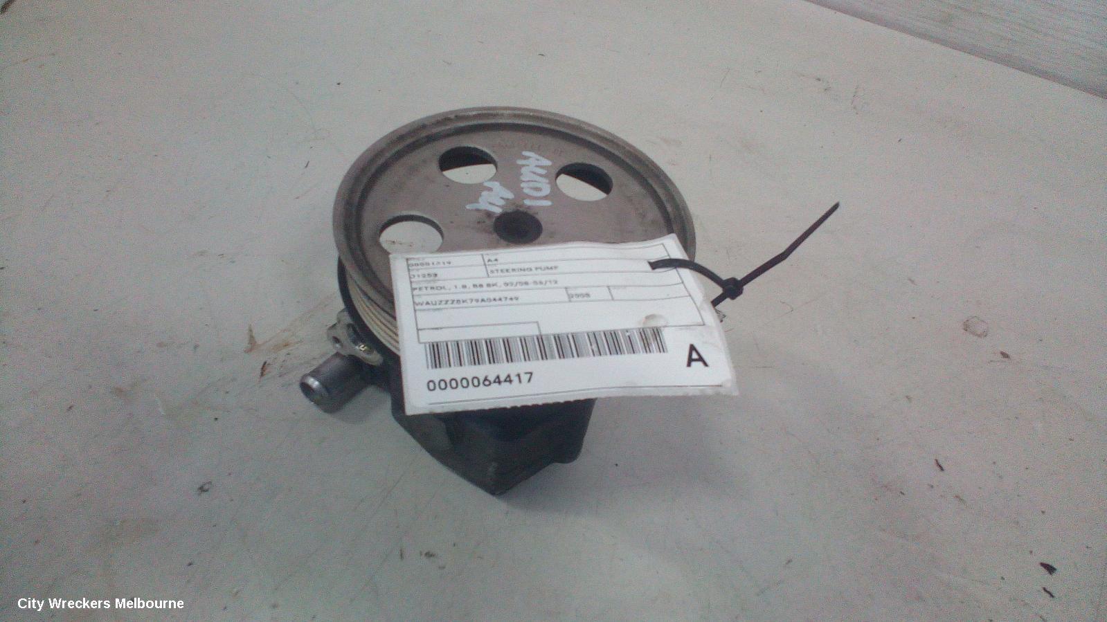 AUDI A4 STEERING PUMP, PETROL, 1.8, B8 8K, 02/2008 - 06/2012