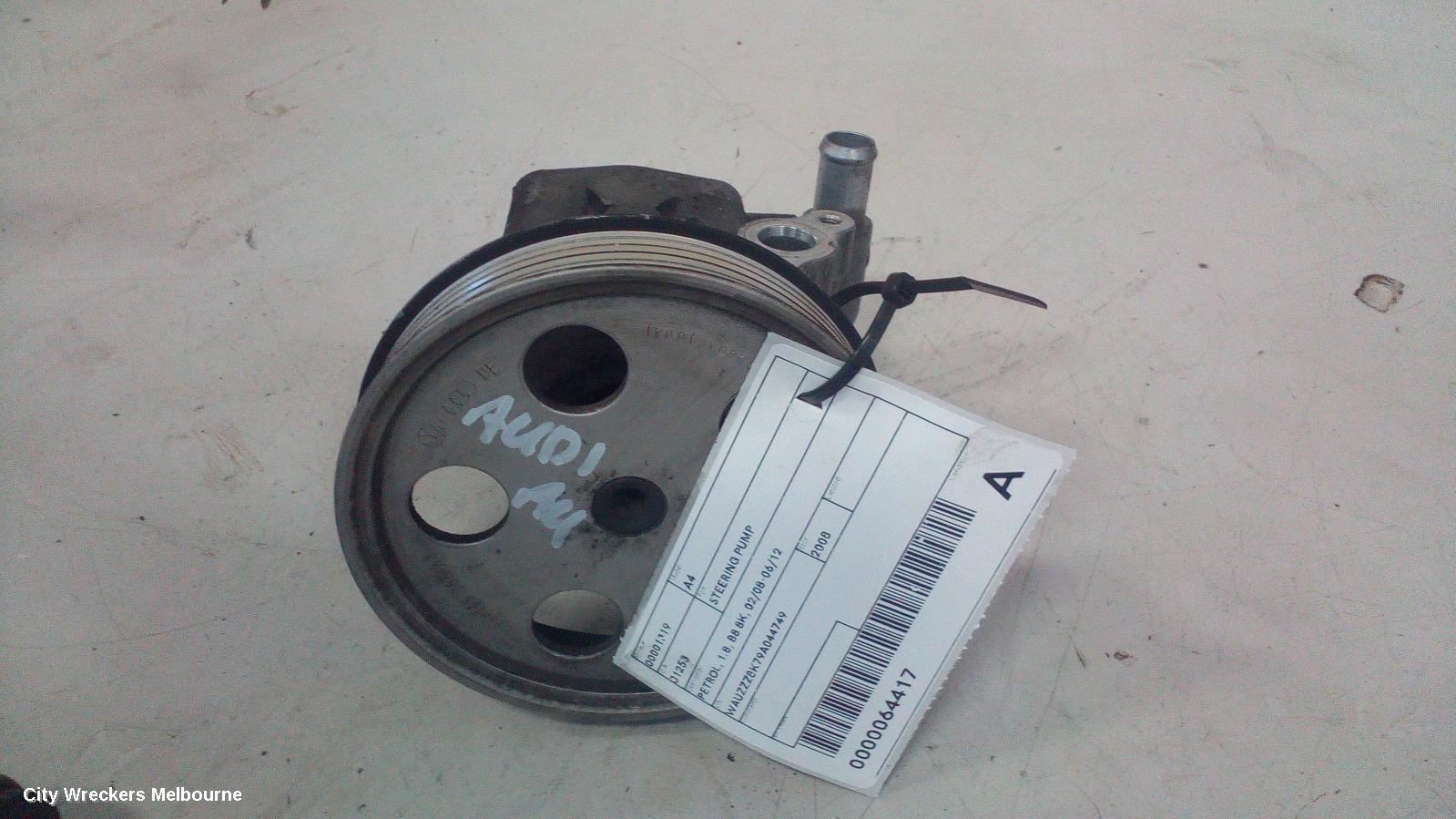 AUDI A4 STEERING PUMP, PETROL, 1.8, B8 8K, 02/2008 - 06/2012